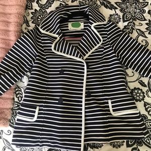 Anthropologie nautical striped jacket